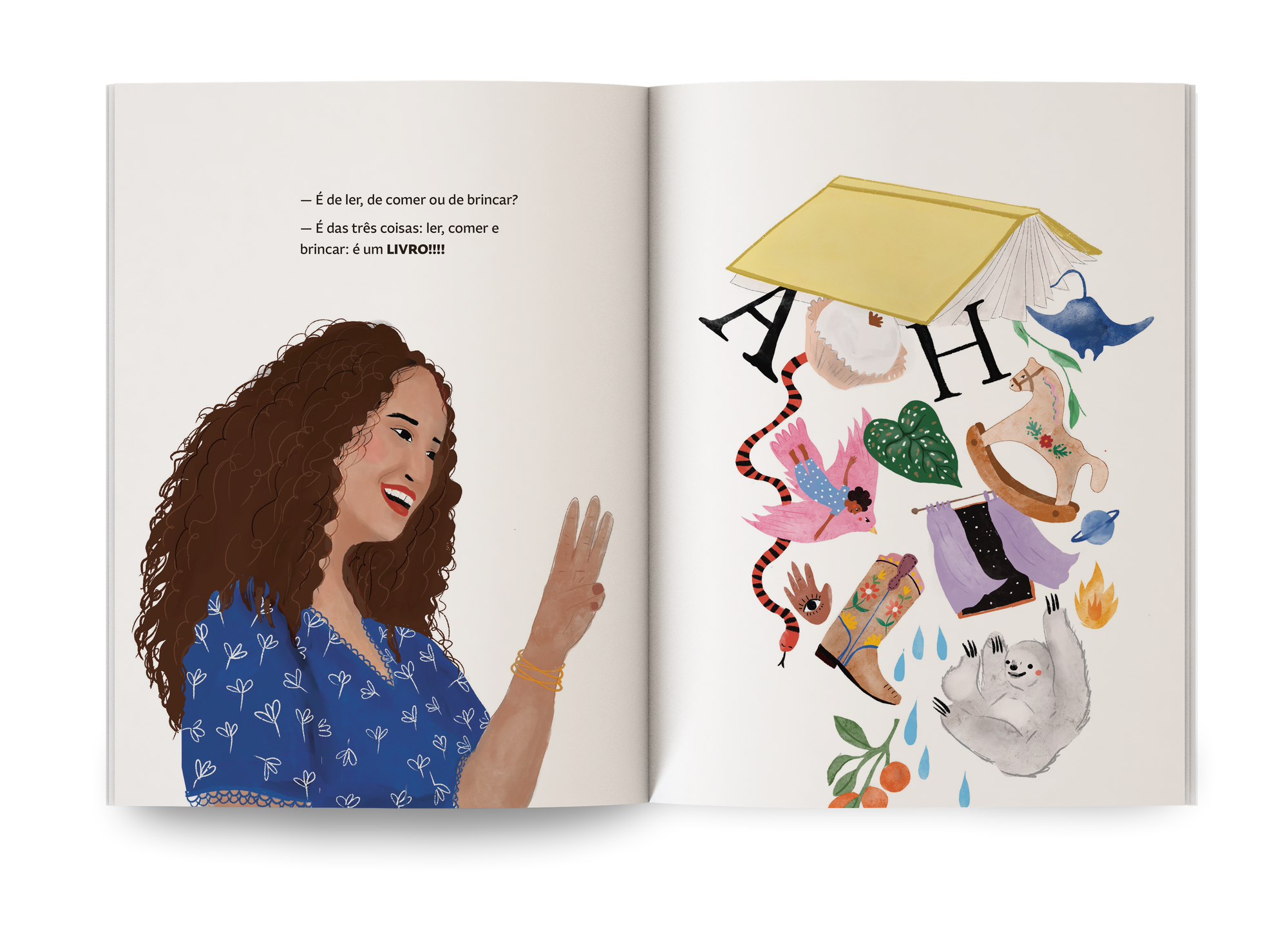 É de ler, de comer ou de brincar?